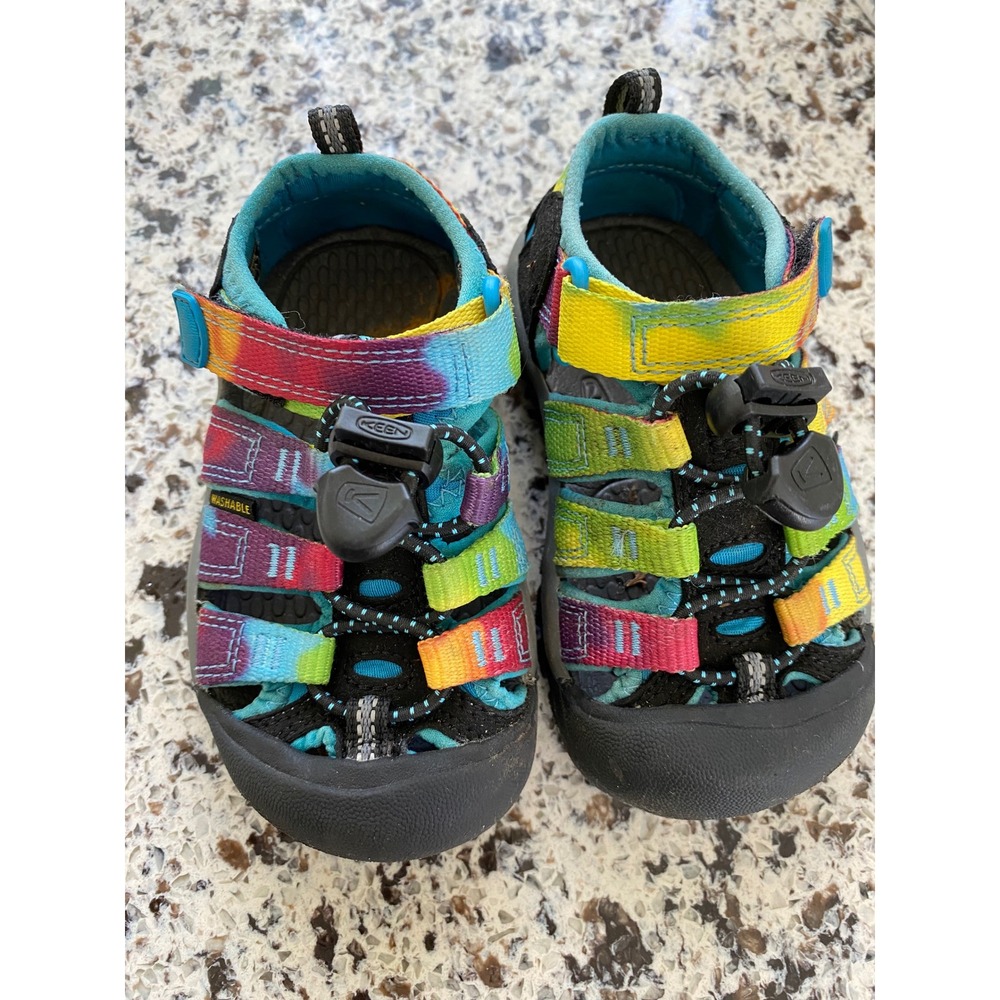 Keen Newport H2 Sandals Kids 8 Toddler Multicolor Tie Dye Excellent Water Shoes